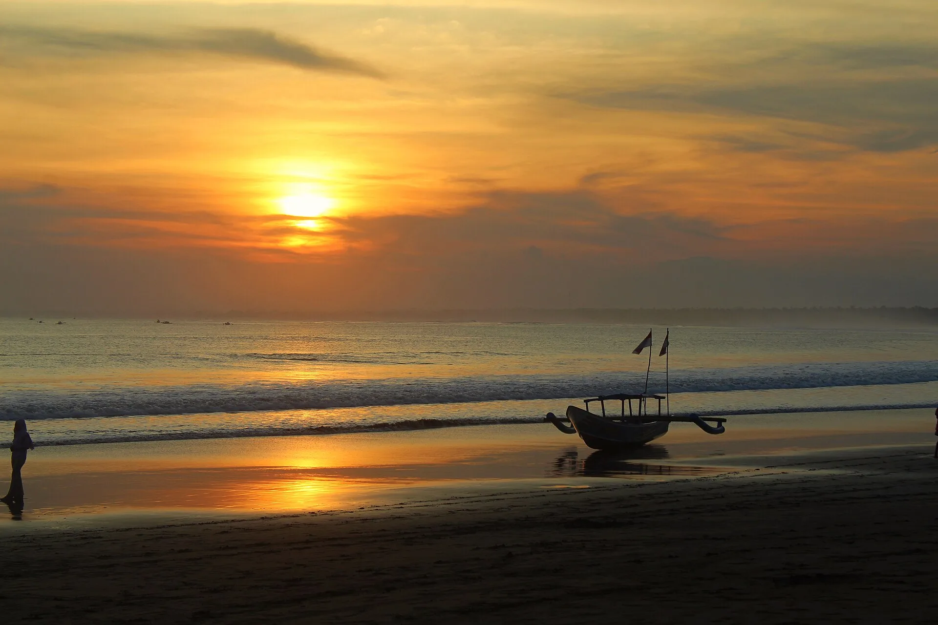 Senja di Pantai Pangandaran